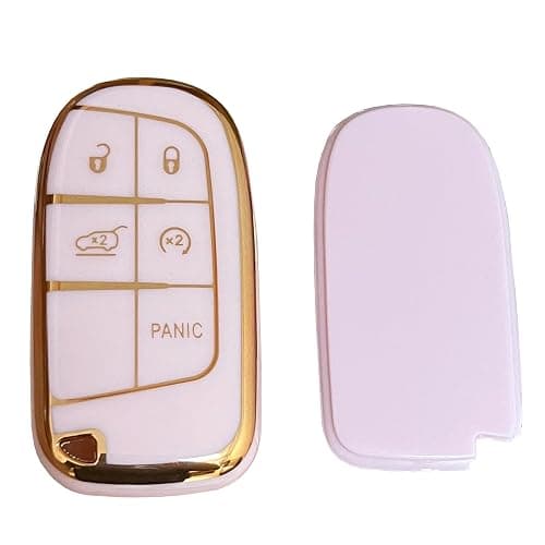 TAPAYICA For JEEP Key Cover Fit for Grand Cherokee Renegade Chrysler 200 300 Dodge RAM Durango Challenger thumbnail 4