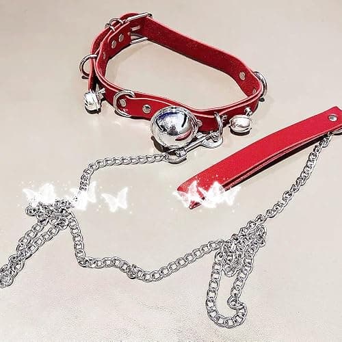 CIXVOEMK Gothic Heart Pendant Choker Necklace with Chain, Black Leather Collar, Silver Metal Hardware thumbnail 3