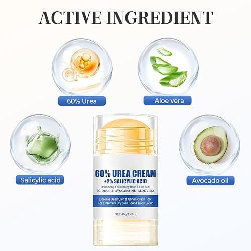 Hydrating and Anti-Cracking Foot Cream, 2025 Moisturising and Relieves Cracking and Dryness Foot Cream, Hand and Foot Repair Cream for Women & Men Callused, Feet, Knee, Elbow, Hand (White-1PC, #01) thumbnail 6