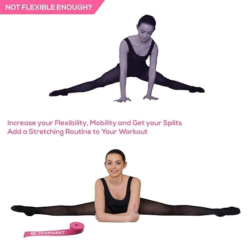 Zenmarkt Ballet Stretch Bands for Flexibility and Strength - Stretch Bands Ideal to Have as Dance Equipment in Every Competition - Suitable for Gymnastics, Cheerleading, and Pilates Training thumbnail 3