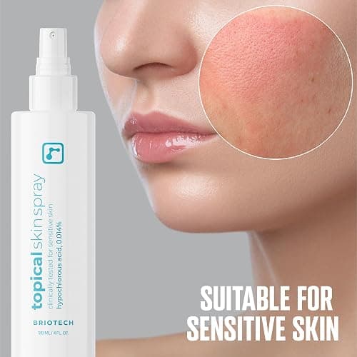 BRIOTECH Topical Skin Spray, Hypochlorous Acid Spray for Sensitive Skin, HOCl Facial Mist, Full Body Support Against Irritation, Calm Redness, Soothe Foot & Scalp, 8 oz (1 Pack) - 8 Ounce (Pack of 1) thumbnail 8