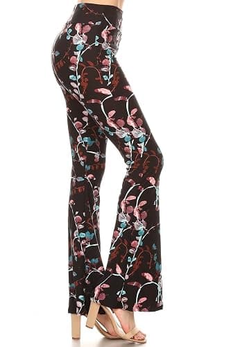Leggings Depot Women's Ultra Soft Popular Printed Stylish Palazzo Pants BAT3 - Image 1