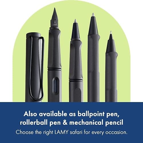 Lamy Safari Fountain Pen, Charcoal Medium Nib (L17M) thumbnail 7