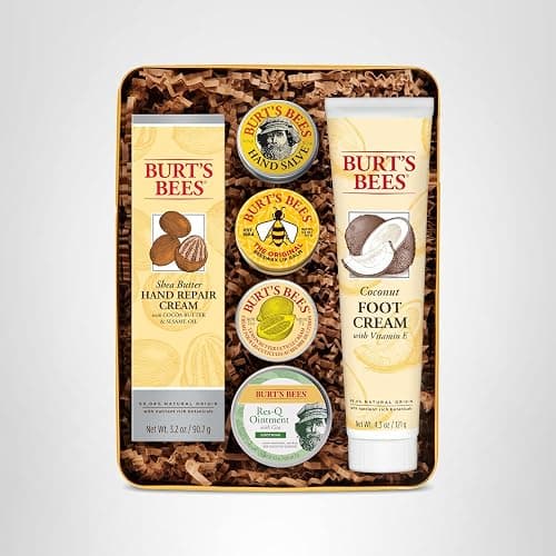 Burt's Bees Gifts Ideas - Classics Set, 6 Products in Giftable Tin – Cuticle Cream, Hand Salve, Lip Balm, Res-Q Ointment, Hand Repair and Foot Cream thumbnail 14