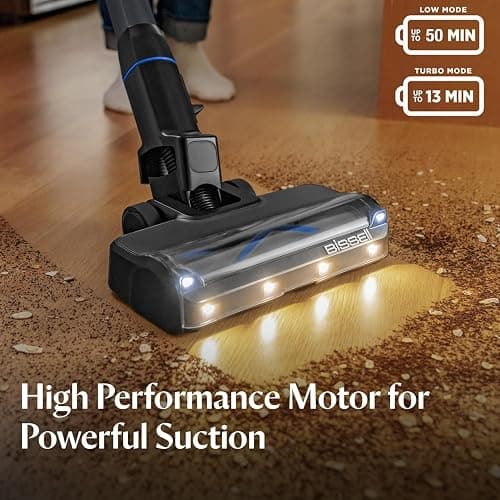 Bissell PowerClean FurGuard 280W Self-Standing Cordless Vacuum w/Self-Cleaning Brush Roll, Strong Suction, Removeable Battery, Wall Mount, Upholstery Tool & Bright Headlights thumbnail 7