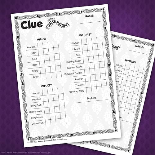 CLUE: Squishmallows Board Game| Official Squishmallows Merchandise | Collectible Clue Game Featuring Cam, Emily, Leonard, Lola and More thumbnail 7