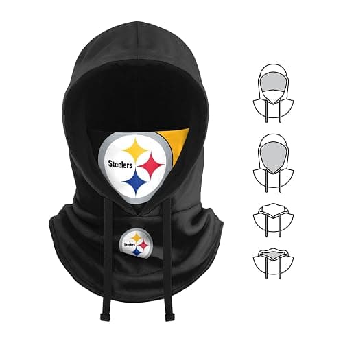 NFL Team Logo Team Color Drawstring Winter Cap Hooded Gaiter Balaclava Face Cover thumbnail 5