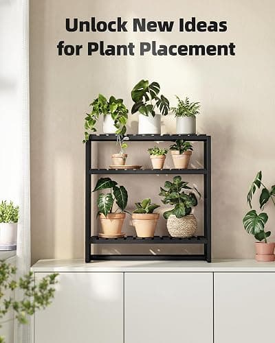 Galood Over The Toilet Storage Bathroom Shelves Wall Mounted 3 Tier Space Saver Corner Shelf Organizer Bamboo Towel Rack Toilet Paper Cabinet with Hanging Rod Black thumbnail 7