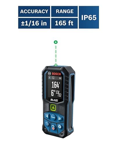 Bosch GLM165-25G Blaze™ Green-Beam 165 Ft. Laser Measure thumbnail 14