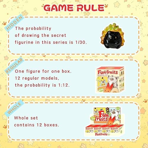 UNICOBOX Cat PAI Fun Fruits Series Blind Box Figures Desk Decor Single Box | Cat Collectible Toys, Mini Resin Figurines, Kawaii Room Display, Random Design Figurines, Fruits Cat Holiday Birthday Gifts thumbnail 5