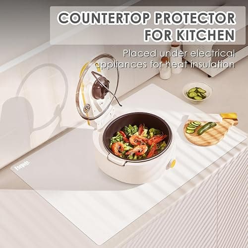31.5" x 23.6" Extra Large Silicone Mat for Resin Casting, Epoxy and Crafts, Nonstick Silicone Sheet for Jewelry Casting Molds, Clear Countertop Protector Mat Heat Resistant Placemats by Foepoge thumbnail 6