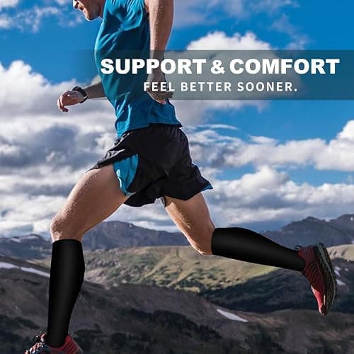 6 Pack Copper Compression Socks for Women and Men Circulation-Best Support for Medical, Running,Nursing,Athletic thumbnail 4