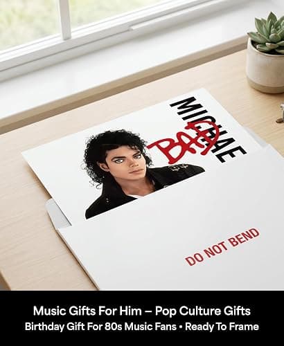 AMERICAN LUXURY GIFTS 80s Pop Music Album Cover Wall Art - 11x14 Unframed Retro Singer Poster - Vintage R&B Artist Print for Bedroom Aesthetic, Recording Studio, Man Cave & Home Theater Decor thumbnail 5