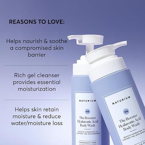 Naturium The Booster Hyaluronic Acid Body Wash, Hydrating & Moisturizing plus Minimizes Dryness, with Glycerin & Vitamin B5, 16.9 oz thumbnail 4