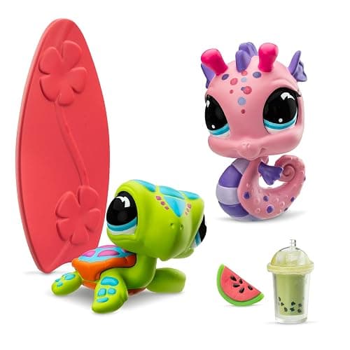 Littlest Pet Shop - Pet Pairs Bundle 4 Pack - Series 4 - Gen 7 Authentic LPS Bobble Head Toy Figure, Collectible Toy Animal, Ages 4+ thumbnail 7