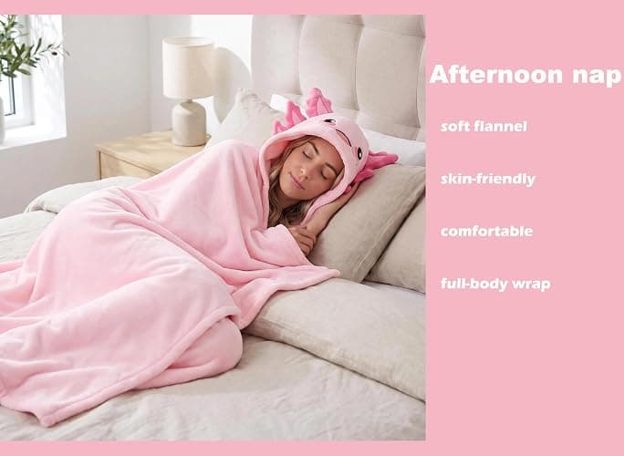 LABULA Wearable Blanket Hoodie for Women Men Cozy Flannel Blanket thumbnail 4