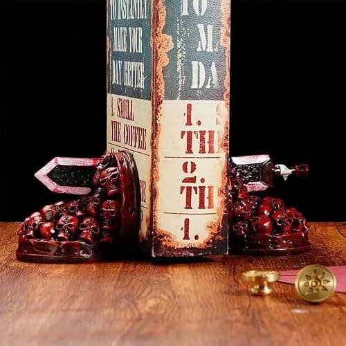 Yulatik Berserk Bookends for Shelves, Resin Dragon Slaying Knife Dragon Slayer Bookends Desk Decoration for Children's Desk Fantasy Book Ends thumbnail 2