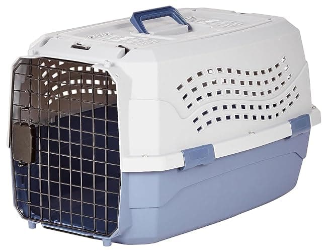 Amazon Basics Two-Door Top-Load Hard-Sided Pet Travel Carrier, 58.4 cm - Image 1