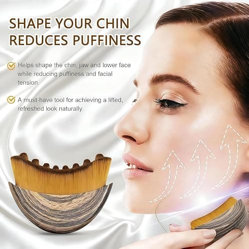 Lymphatic Contour Face Brush – Gentle Vibration Facial Massager for Jawline, Chin & Contouring, Lymphatic Face Sculpting Tool for Lifting & Detox, Relaxing Facial Massage Brush for Women (2) thumbnail 8