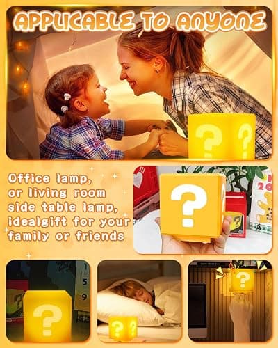 NESIMY Super Bros Toys for Boys 4-6 Night Light for Kids with Game Sound Effects Illusion Lamp Room Decor Merchandise As Gifts for Kids 6-8 Fans thumbnail 6