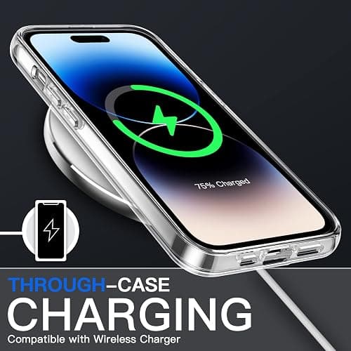 JETech Case for iPhone 14 Pro Max 6.7-Inch, Non-Yellowing Shockproof Phone Bumper Cover, Anti-Scratch Clear Back (Clear) thumbnail 4