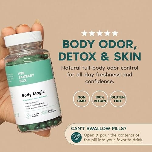 Her Fantasy Box | Ultimate Glow-Up Kit | Probiotics, Chlorophyll Capsules, Suppositories, Body Oil, Yoni Oil & pH Shower Gel – Detox, Hydration & Feminine Wellness Bundle thumbnail 7