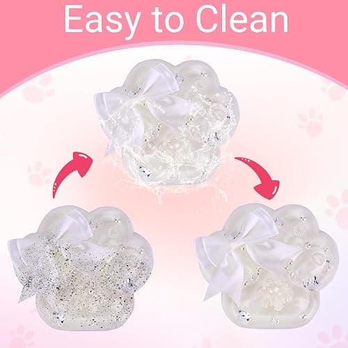 Big Taba Squishy Cat Paw Fidget Toy, Squishies Squeeze Toys for Girls 4-8, Ultra-Soft Sticky Sensory Toy Party Favors for Kids 8-12, Autism Stress Relief (White) thumbnail 6