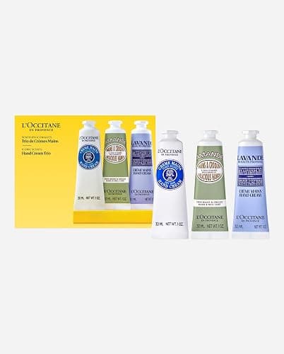 L'Occitane Hand Cream Classics 3-Piece Gift Set, Travel-Sized, Vegan Care | Moisturizing trio nourishes dry hands, nails & cuticles, softening daily use, skincare, gift set, ritual, essential, minis thumbnail 9