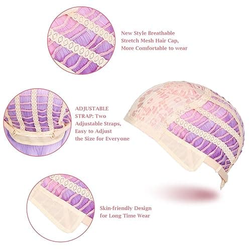 AGPTEK 27.5 Inch Long Rainbow Wig for Women Halloween Cosplay - Vibrant Rainbow Shades Perfect for Halloween and Cosplay Characters - Long Straight Wig thumbnail 6