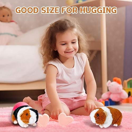 Mushplushies Guinea Pig Stuffed Animal, Cute Guinea Pig Plush for Kids, Realistic Stuffed Animals Small Live Animals Toys for Boys Girls Children's Christmas Birthday Gifts(Multicolor) thumbnail 4