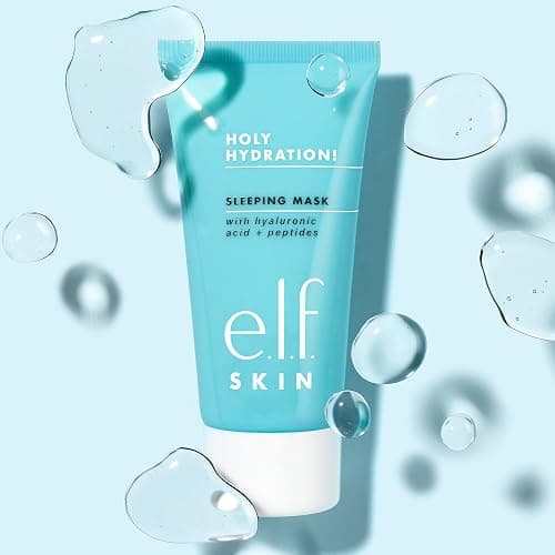 e.l.f. SKIN Holy Hydration! Sleeping Mask, Moisturizing & Plumping Dual-Use Sleep Or Rinse-Off Face Mask, Soothes Skin With A Creamy Formula thumbnail 4