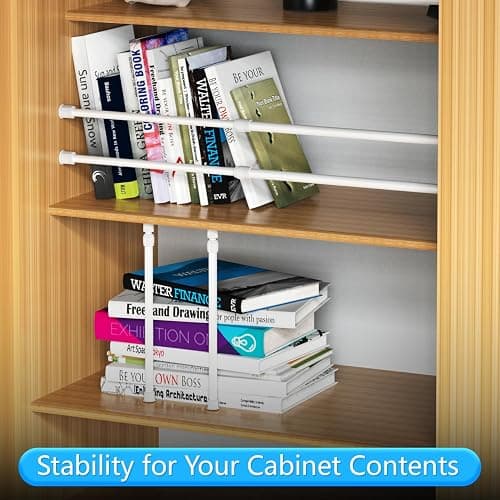 RV Adjustable Tension Rods,Camper Must-Have Essential Storage Organizer Bar | 6 Pack, Adjustable 16"-27.5", Help Prevent Messy Spills, Keep Items in Place During RV Travel, Organizes Camper Storage Space thumbnail 4