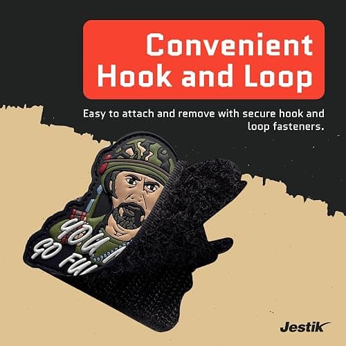 Jestik PVC Patch, Funny Patches, Humorous Tactical Morale Patch with Hook and Loop Fastener, Cute Patches for Backpacks, Military Uniforms, Jeans, Jackets, Vests, Hats & More - Never Go Full thumbnail 5