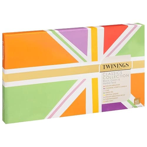 Twinings Tea Classics Collection Gift Box Variety Sampler, 48 Tea Bags (Pack of 1), Enjoy Hot or Iced, Includes Black, Herbal, Green, & Chai Teas thumbnail 2