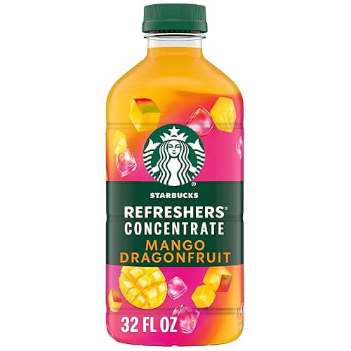 Starbucks Refreshers Concentrate Mango Dragonfruit, Refreshing Drink, Cold Drinks 32 fl oz - Image 1