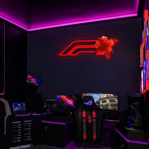 Racing Neon Signs for Wall decor Racing Sports Led Lights sign for Man Cave Beer Bar Garage Art Wall DecorativeChristmas Birthday Party Gift16.1 * 4.8inch thumbnail 6