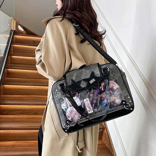 Japanese ribbon itabag large capacity badge display bag anime versatile tote bag thumbnail 2