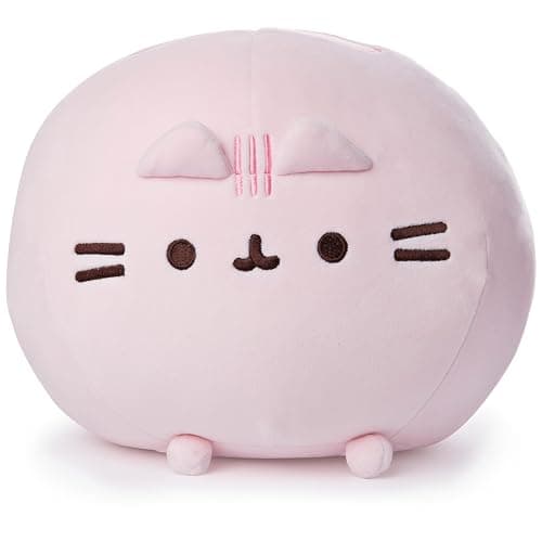 GUND Pusheen Pink Round Squisheen 11-Inch Squishy Plush Toy; Ages 8+ | Promotes Exciting Character Roleplay, Early Sensory Discovery, and Creative Storytelling; Soft, Comforting, Collectible Plush - Image 1