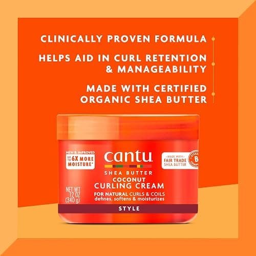 Cantu Coconut Curling Cream with Shea Butter for Natural Hair, 12 oz | for Natural Hair, 12 oz thumbnail 3