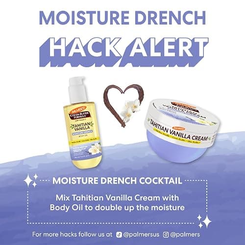 Palmer's Cocoa Butter Formula Body Oil, Moisture Drenching Tahitian Vanilla, 6.5 Oz, 72Hr Hydration with Shea Butter & Vitamin E for Softer Skin, Protects & Soothes Dryness, Dermatologist Approved thumbnail 8