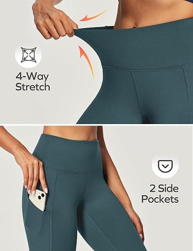 Ewedoos Fleece Lined Leggings Women Thermal Leggings for Women with Pockets High Waisted Winter Warm Tights Pants Clothes thumbnail 5
