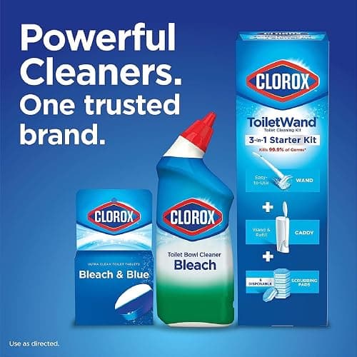 Clorox ToiletWand Disposable Toilet Cleaner Refills, Rainforest Rush Scent, 30 Count, Kills 99.9% of Germs, Touch-Free Toilet Cleaning thumbnail 8