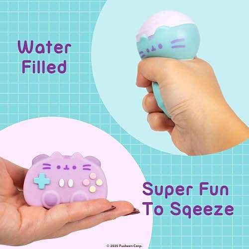 Hamee Pusheen The Cat [Gamer Girl Series] Cute Water Filled Squishy Toy [Birthday Gift Bags, Party Favors, Gift Basket Filler, Stress Relief Toys] – 1 Pc. (Mystery – Blind Capsule) thumbnail 4