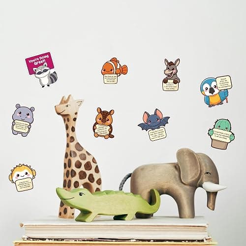200PCS Emotional Support Animal Stickers by Puraesla– Affirmation Sticker Pack for Adults or Kids Cute Inspirational Buddies for Water Bottles, Laptops, Phones, Positive Quote Vinyl thumbnail 5