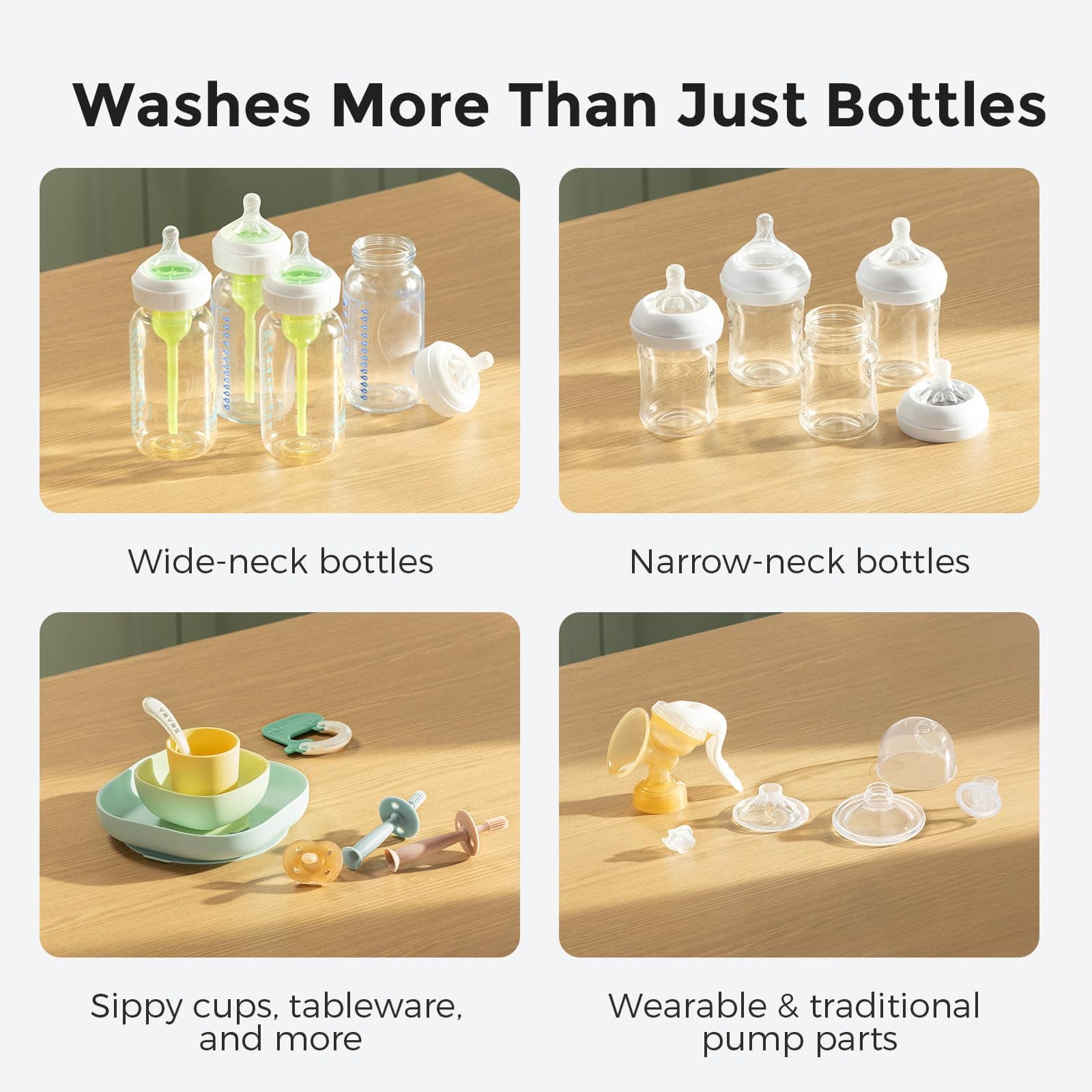 Momcozy KleanPal Pro Baby Bottle Washer, Sterilizer & Dryer - All-in-One Cleaning Machine for Bottles, Pump Parts & Baby Essentials - Time-Saving & Effortless Care thumbnail 4