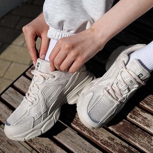 BAASPLOA Women's Chunky Fashion Sneakers Casual Sports Shoes Mesh Breathable Athletic Gym Workout Tennis Shoe Platform Thick Walking Shoes thumbnail 2