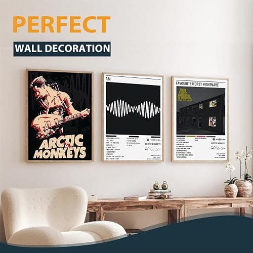 DEJIN 9 PCS Arctic Monkeys Band Poster, Music Album Cover Posters, Unframed Canvas Picture Print, Wall Art Decor for Home Bedroom, Living Room, Teen and Girls Dorm 8 * 12 inches thumbnail 4