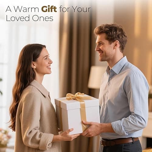 Kozyus Wearable Heated Blanket with Foot Pocket & Sleeves, Electric Blanket Heated Robe for Women & Men, 5 Heat Settings, 3H Auto-Off, Machine Washable, ETL Certified, Gift-Ready, 50x70 inches, Purple thumbnail 10