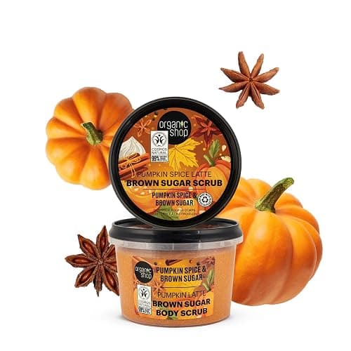 Organic Shop 250ml Body Scrub Pumpkin Spice Latte Brown Sugar thumbnail 3