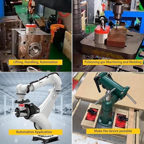 Magnetpro Multipurpose Switch Magnet, 220 LB Pull-Off Force Switchable Magnetic System, On/Off Magnet for Lifting, Working&Welding Positioning, Liquid Filtration, Automation, Metal Separation thumbnail 4